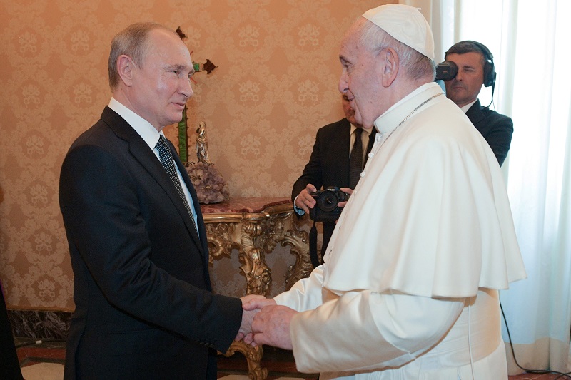 Papa habla con Putin de la crisis en Venezuela, Siria y Ucrania