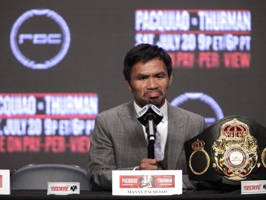 La estrella filipina Manny Pacquiao anuncia su retirada del boxeo