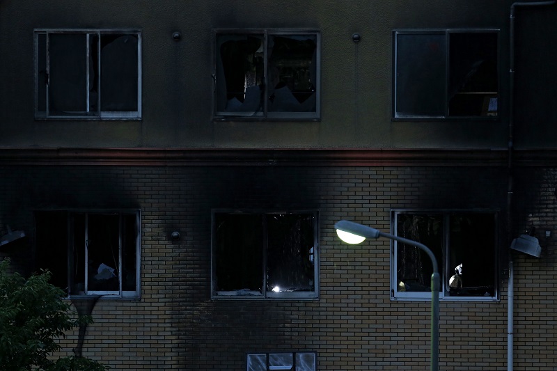 Japón, conmocionado por el incendio en el estudio Kyoto Animation