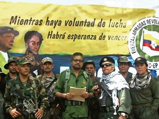 Exjefes de FARC que se marginaron de paz anuncian nueva rebelión armada en Colombia