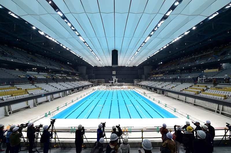 Tokio-2020 muestra su centro acuático olímpico de 15.000 plazas