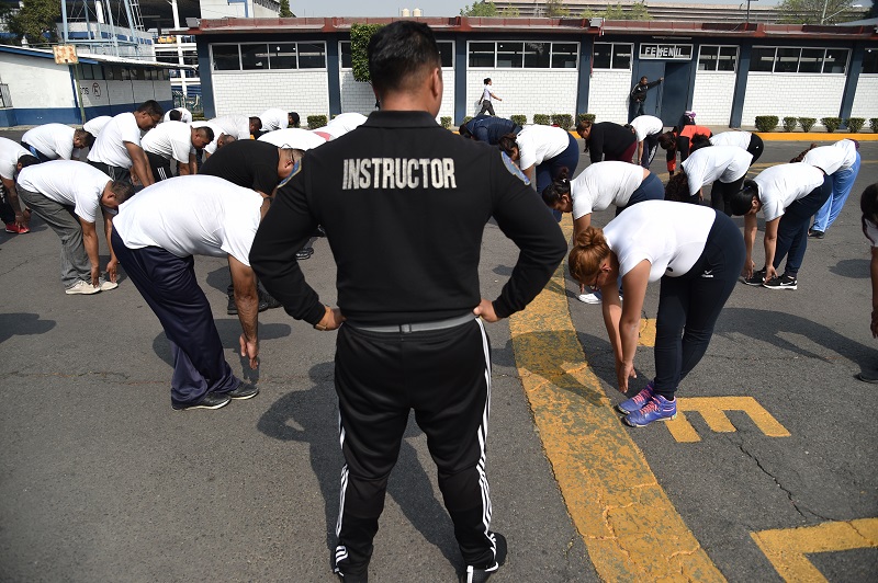 Ciudad de México pone a sus policías en forma