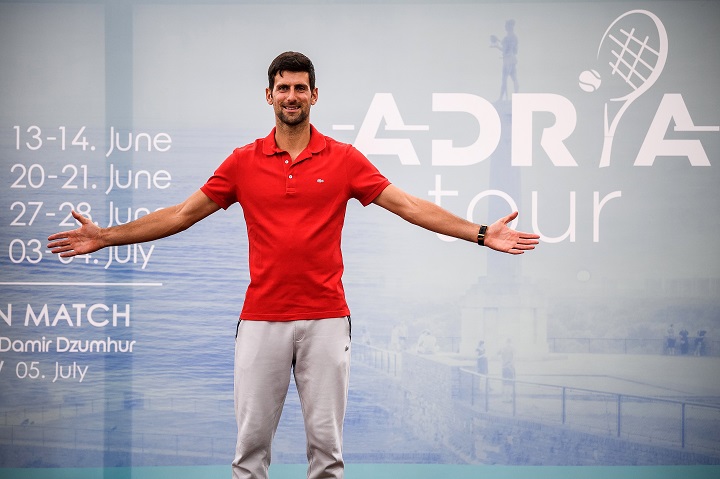 Djokovic anuncia haber dado positivo al nuevo coronavirus