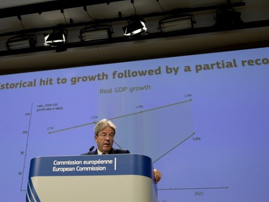 La UE ensombrece su panorama económico en 2020 por la pandemia