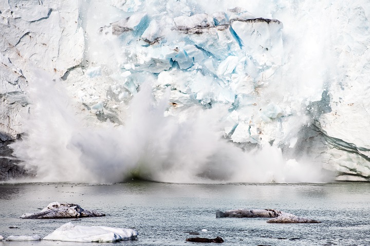 Deshielo récord de los casquetes glaciares de Groenlandia en 2019