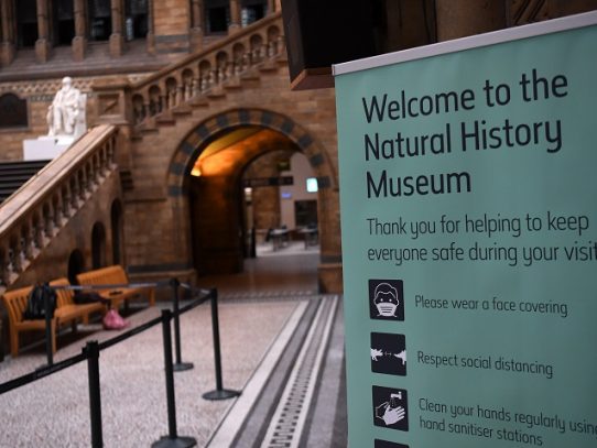 Los londinenses disfrutan del placer de visitar sus museos vacíos debido a pandemia