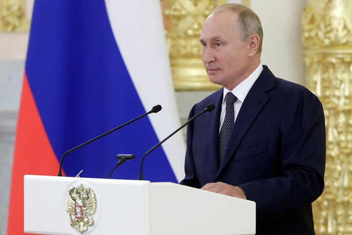 Vladimir Putin, es propuesto para el Premio Nobel de la Paz de 2021