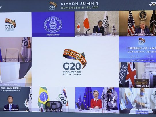 Arabia Saudita acoge un G20 virtual marcado por el coronavirus