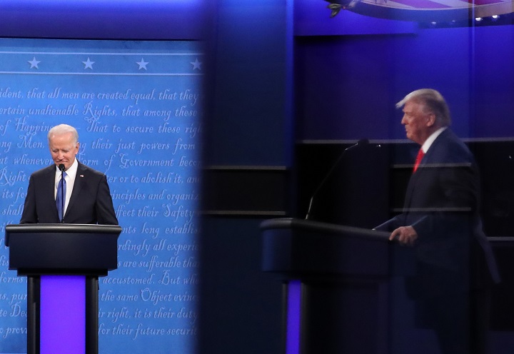 Trump y Biden: un debate presidencial más calmado y dos visiones muy distintas