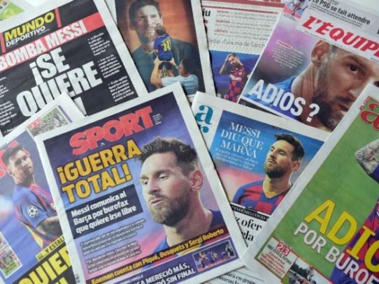 “¡Se quiere ir!” : Messi deja atónita a la prensa deportiva