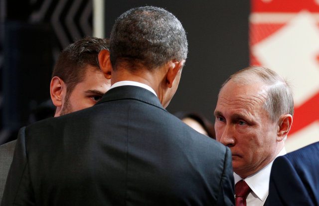 Obama y Putin dialogan durante cuatro minutos