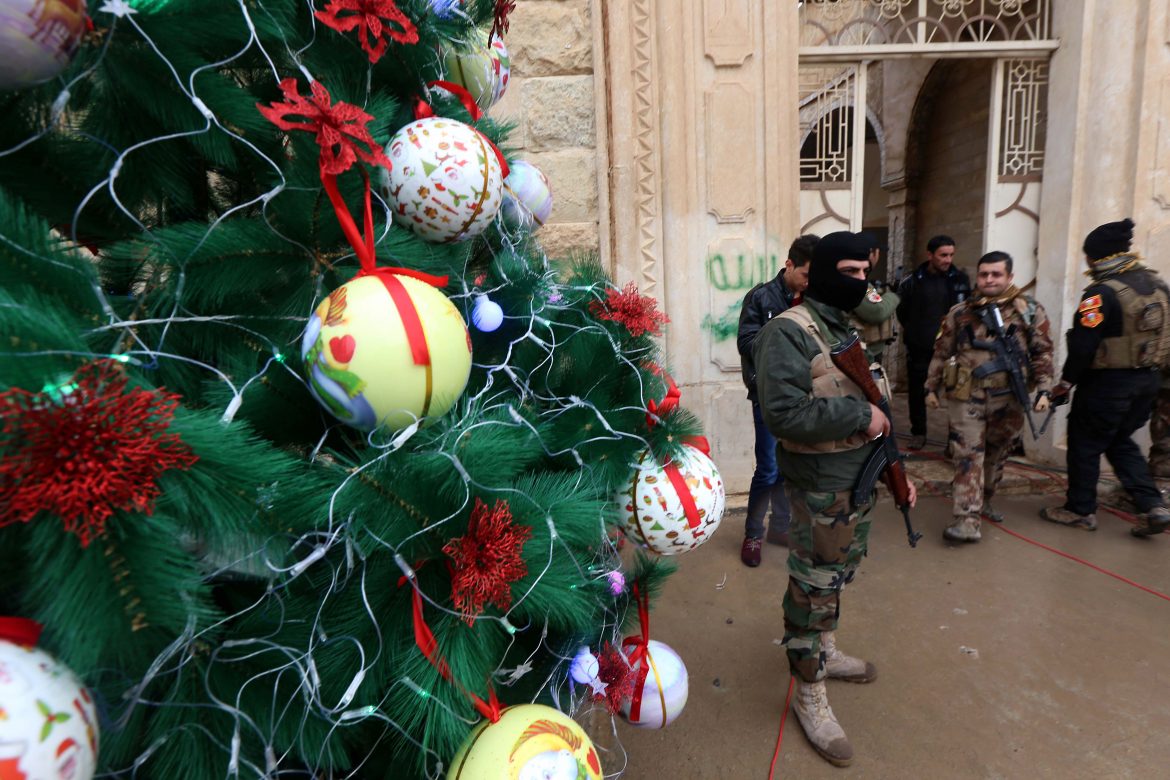 Primera Nochebuena en una iglesia del norte de Irak retomada a los yihadistas