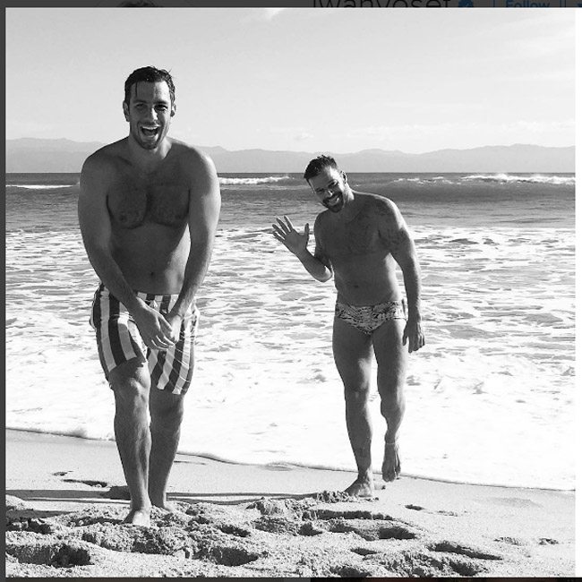 Ricky Martin y su novio Jwan Yosef: en las playas de México