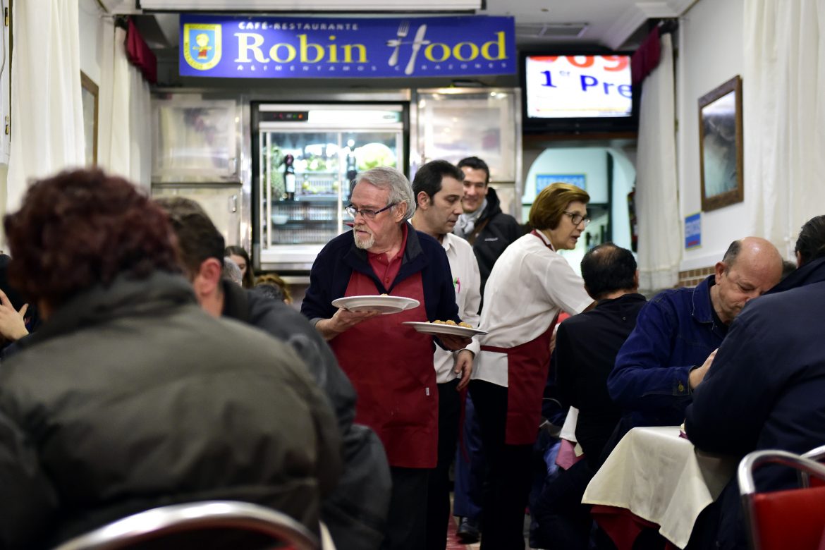 Robin Hood, un restaurante de Madrid que ayuda a los sin techo