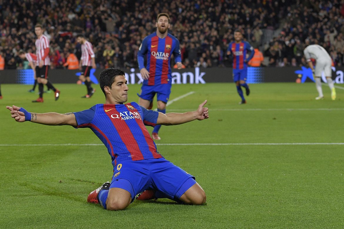 Suárez marca su gol número 100 con el Barcelona