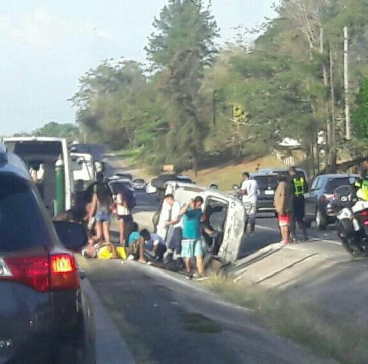 Ocho personas heridas en accidente registrado en Capira