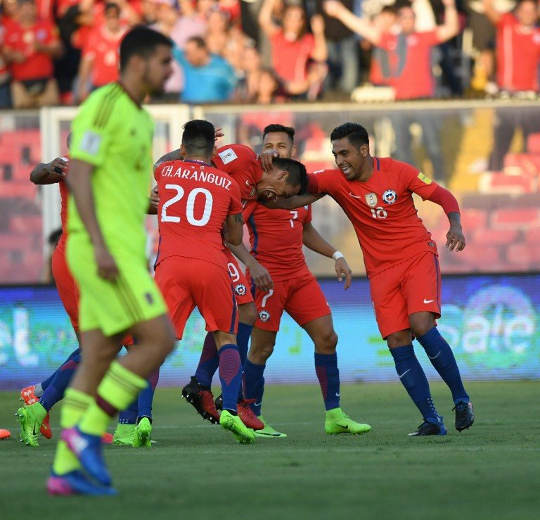 Chile recupera el rumbo tras vencer 3-0 a Venezuela