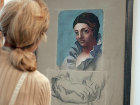 Esposa de Picasso en obras de exposición por primera vez