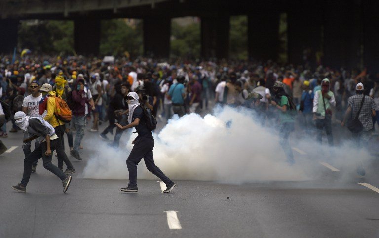 Disturbios en Venezuela tras marcha de opositores
