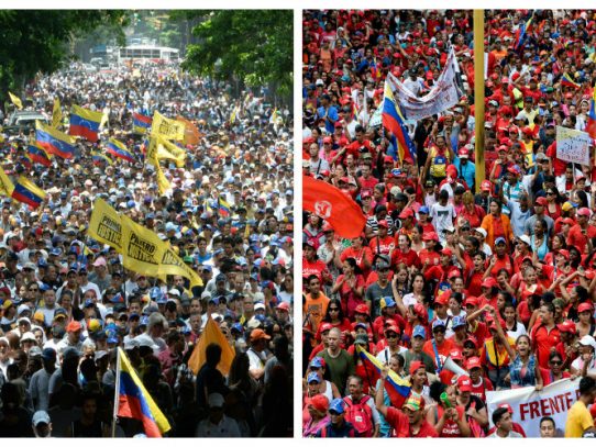 Segunda víctima en Venezuela: Maduro reprime marcha opositora, chavistas se concentran