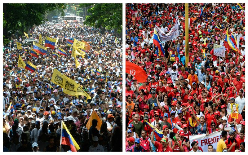 Segunda víctima en Venezuela: Maduro reprime marcha opositora, chavistas se concentran