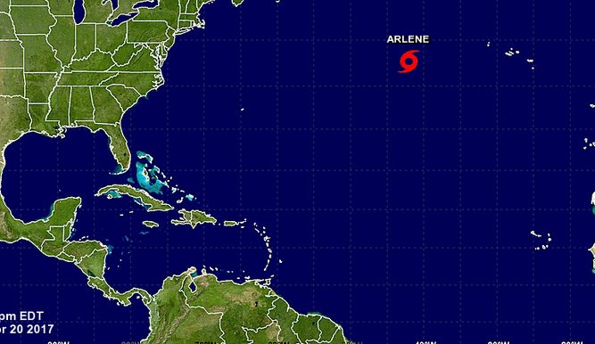 La primera tormenta tropical del Atlántico se forma dos meses antes de lo esperado