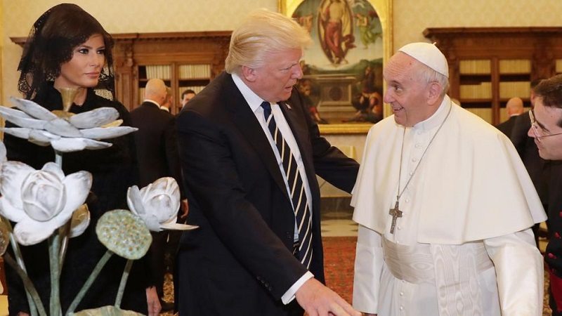 El Papa se reunió con Donald Trump y le pidió que fuera un instrumento de paz