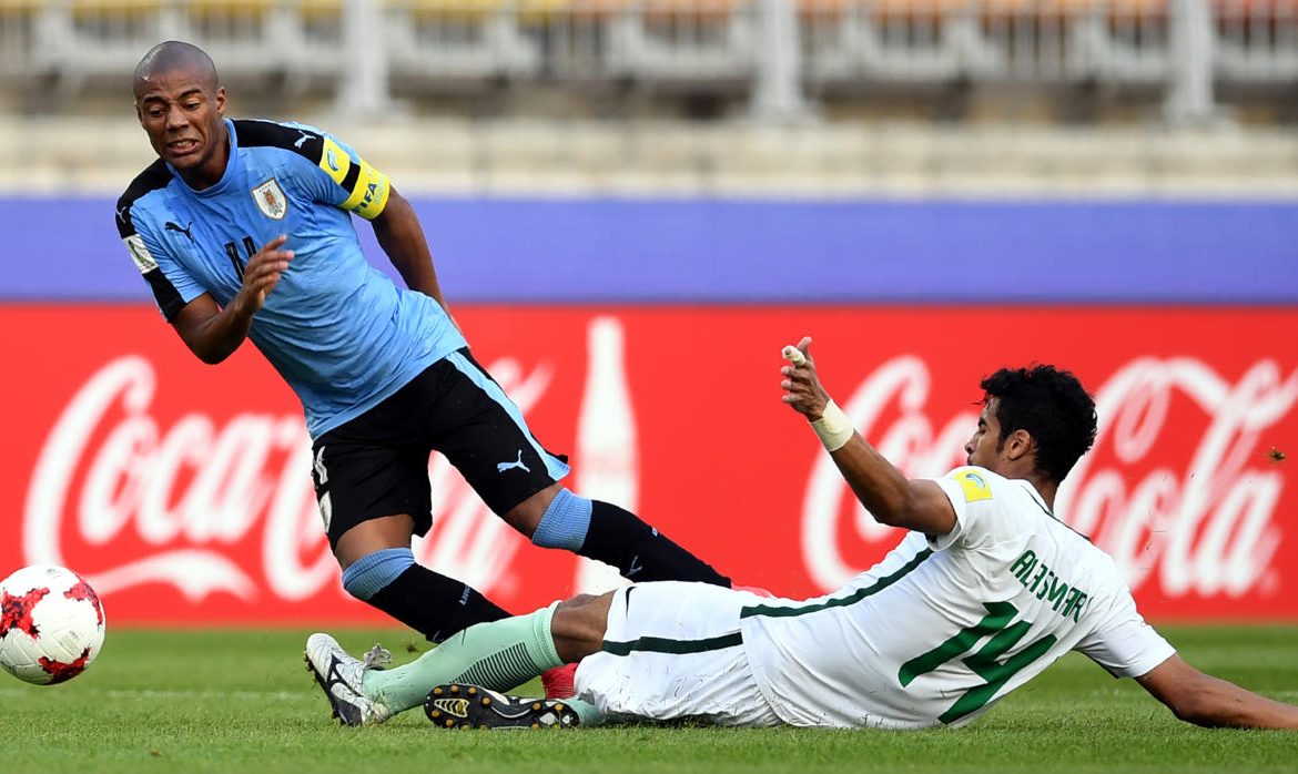 Uruguay Sub-20 supera a Arabia Saudita  por 1-0; avanza a cuartos de final