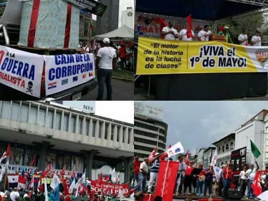 Marchas y protestas componentes principales del 1 de mayo en Panamá
