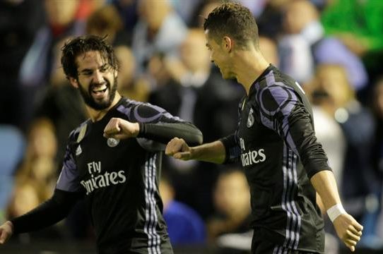 El Real Madrid a un paso de la Liga tras ganar 4-1 al Celta
