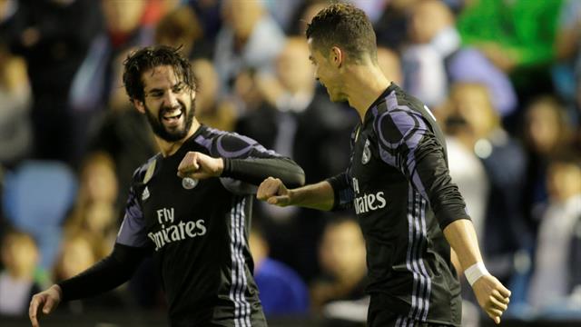 El Real Madrid a un paso de la Liga tras ganar 4-1 al Celta