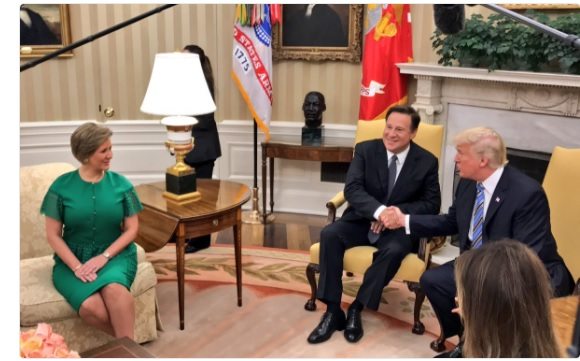 Presidente Varela y Donald Trump reunidos en la Casa Blanca