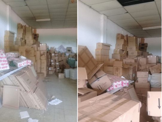 Aduana retiene 1,600 bultos de mercancía de tras operativo