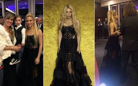 Shakira repite vestido en boda de Leo Messi y Antonella Roccuzzo