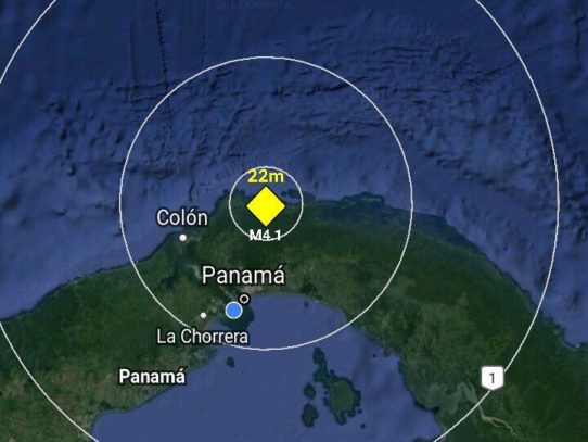 Temblor de 4.1 sacude Panamá