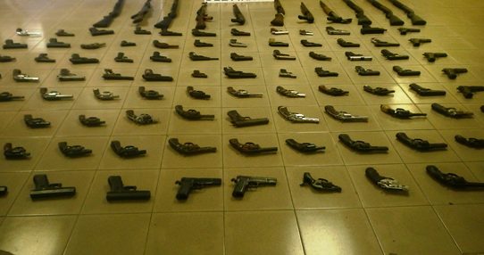 Policía Nacional ha retirado 323 armas de fuego en lo que va del 2019