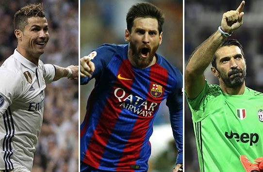 Cristiano, Messi y Buffon se disputarán premio a mejor jugador UEFA
