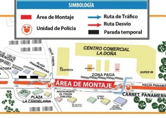Inhabilitan zona paga de La Doña por montaje de vigas "U"