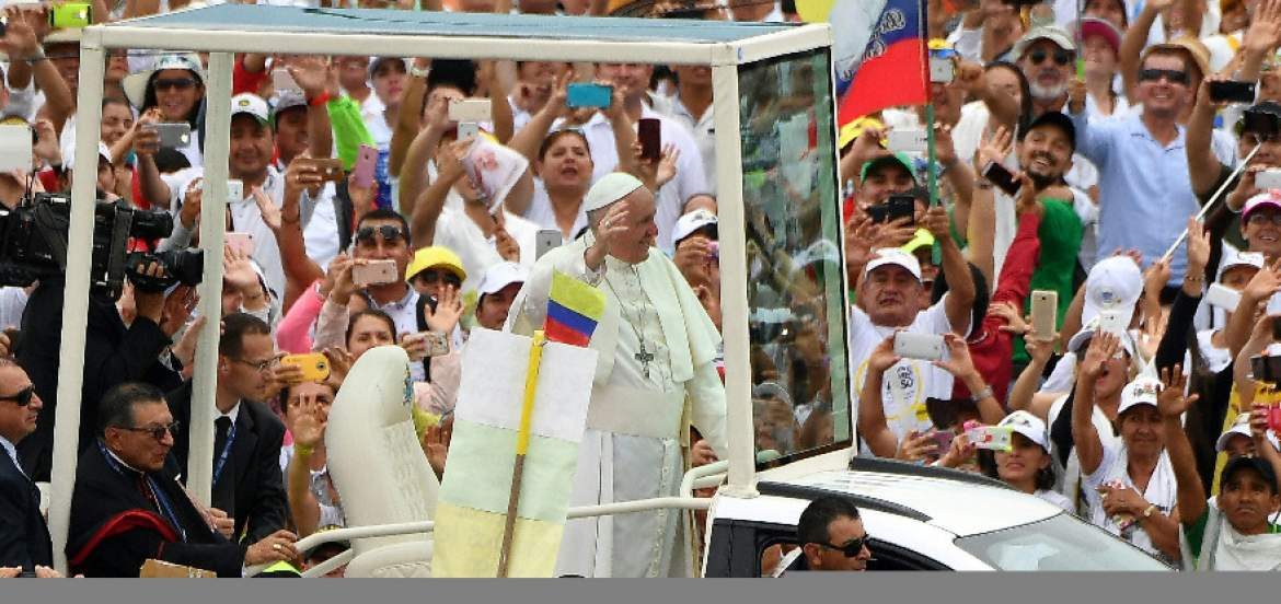 El papa a Colombia: La paz será un "fracaso" sin reconciliación