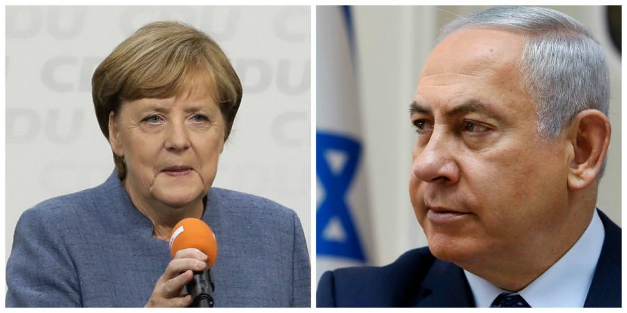 Netanyahu comunica a Merkel "inquietud" por recrudecimiento del antisemitismo