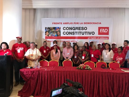 PRD y el FAD avanzan con hoja de ruta para elecciones generales del 2019