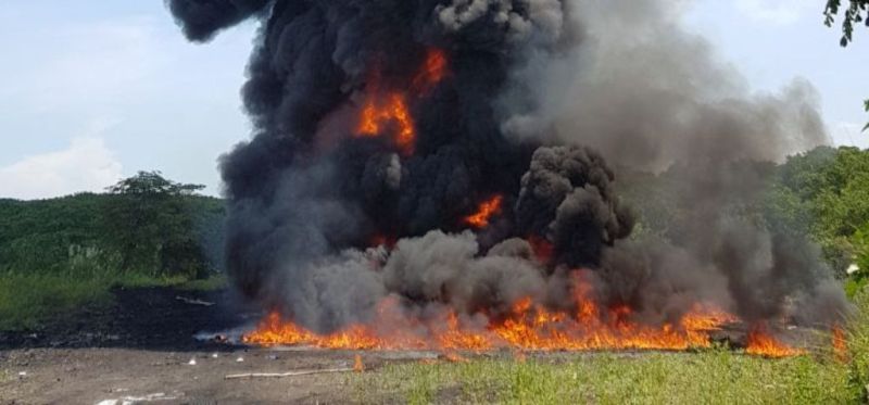 Policía Nacional destruye 6.2 toneladas de droga en La Chorrera