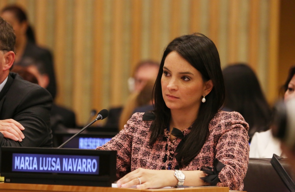 Viceministra Navarro sustentará importancia del Hub Humanitario en el ECOSOC