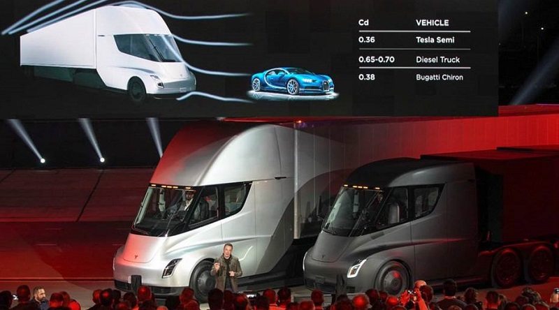 Tesla devela un camión totalmente eléctrico