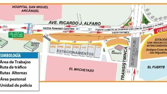 ﻿Inhabilitarán varios carriles en la Ave Domingo Díaz por trabajos del Metro