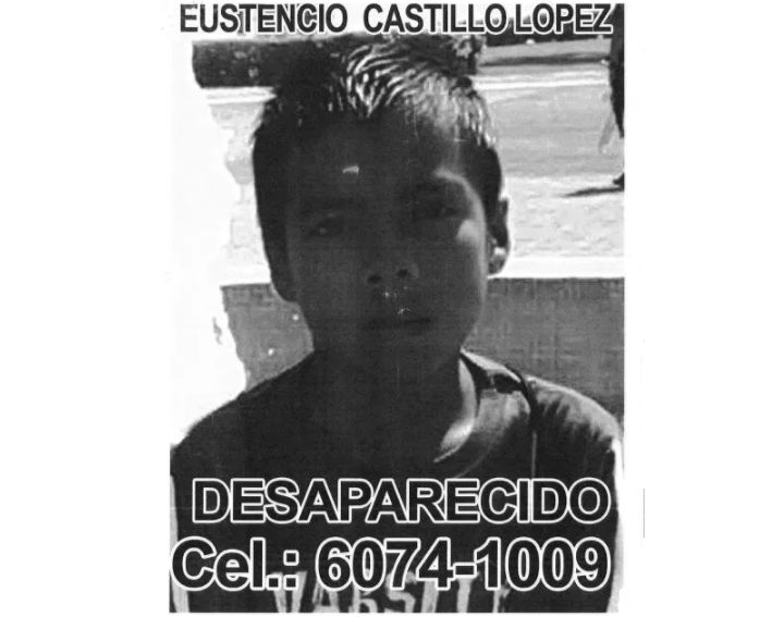 Fiscalía solicita información que permita hallar al niño Eustencio Castillo