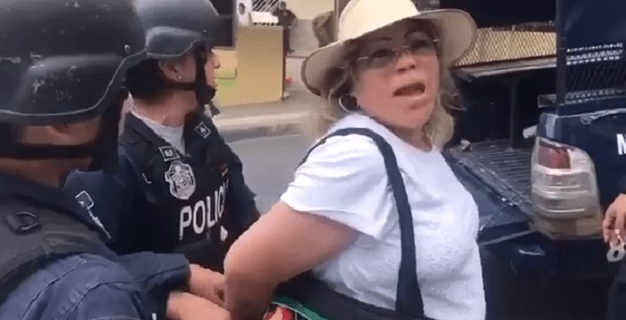 Detienen a Idalia Martínez por supuesta alteraron del orden público