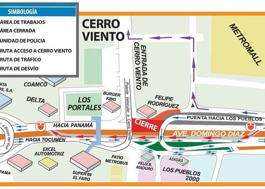 Inhabilitarán entrada a Cerro Viento por montaje de vigas del Metro