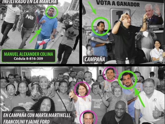 Panameñistas aseguran que sujeto que llevó turba a la casa de Varela es activista del CD