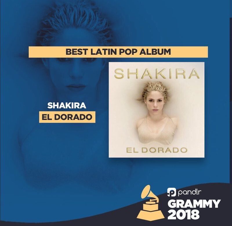 "El Dorado" de Shakira gana el Grammy al mejor álbum pop latino